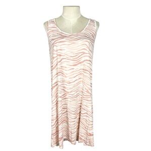 Soma short nightgown pajamas Blush zebra size Medium racerback